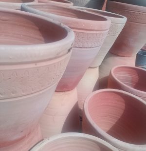 Terracotta pots/troughs
