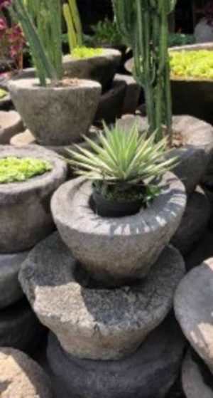 Stone pot planter