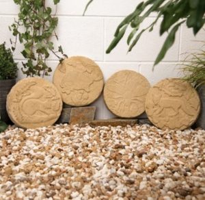 Stepping stone -Coswold -animal motif.