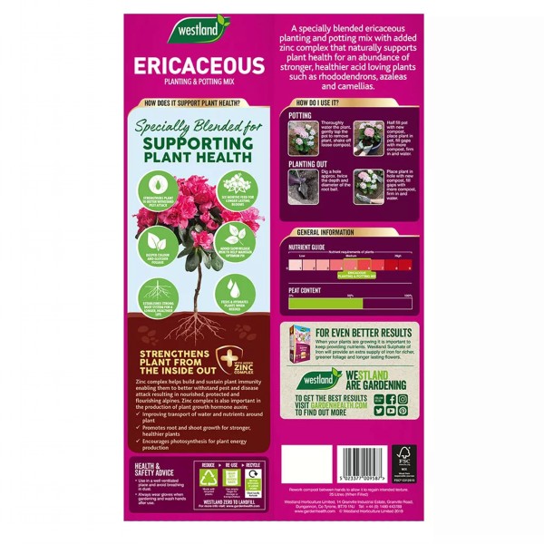 Ericaceous
Westland Ericaceous Planting & Potting Mix 10L - Image 2
