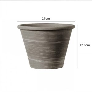 Vaso due terracto pot 17cm (graphite)