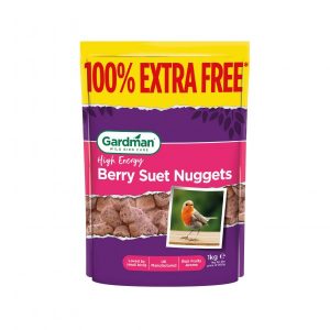 Gardman Berry Suet Nuggets 500g + 100% Extra Free