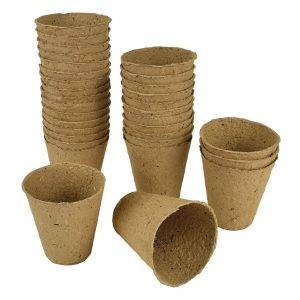Gro-Sure Fibre Pots Round 6cm - 24 Pack