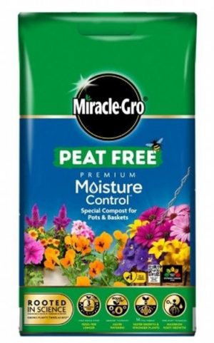 Miracle-gro Peat Free Moisture Control Compost -10L