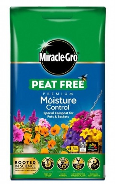 Miracle-gro Peat Free Moisture Control Compost -10L